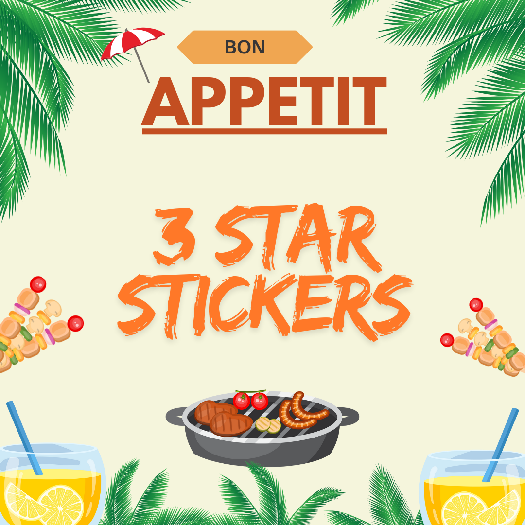 Bon Appetit! 3 STAR STICKER! ⭐⭐⭐