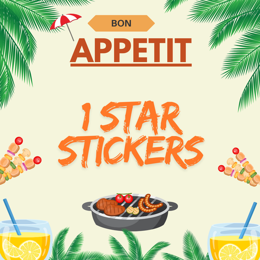 ⭐Bon Appetit! 1 STAR STICKER⭐