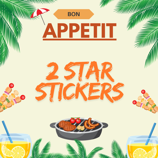 ⭐Bon Appetit! 2 STAR STICKER⭐⭐