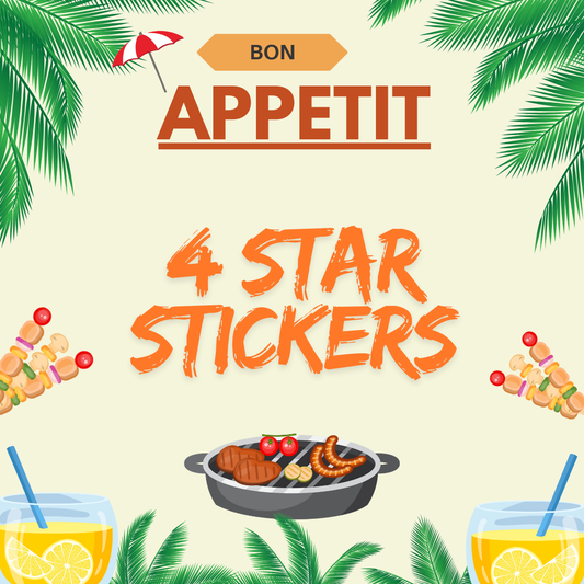 Bon Appetit ! 4 STAR STICKER⭐⭐⭐⭐