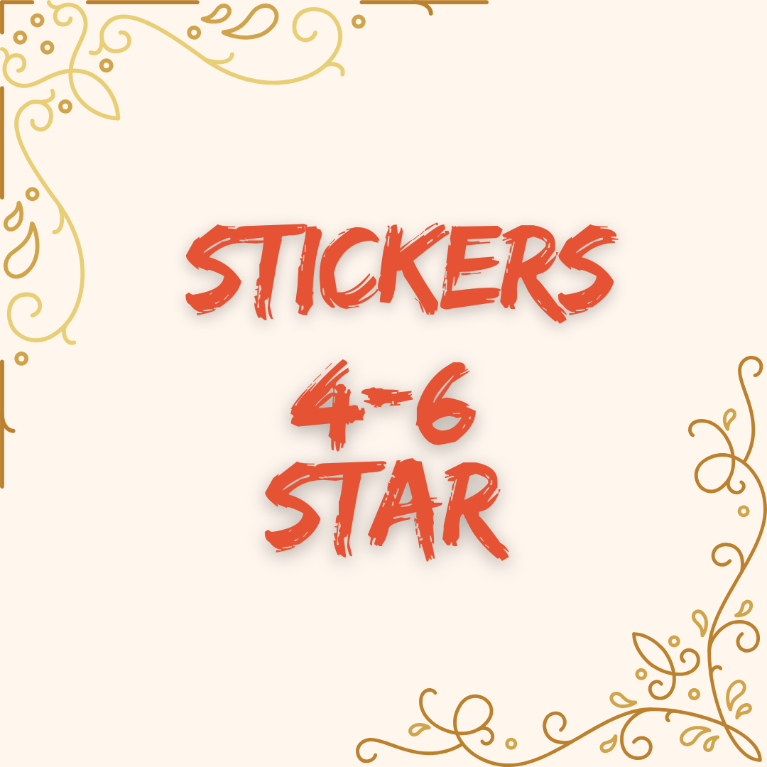4-6 ⭐ Star Stickers!