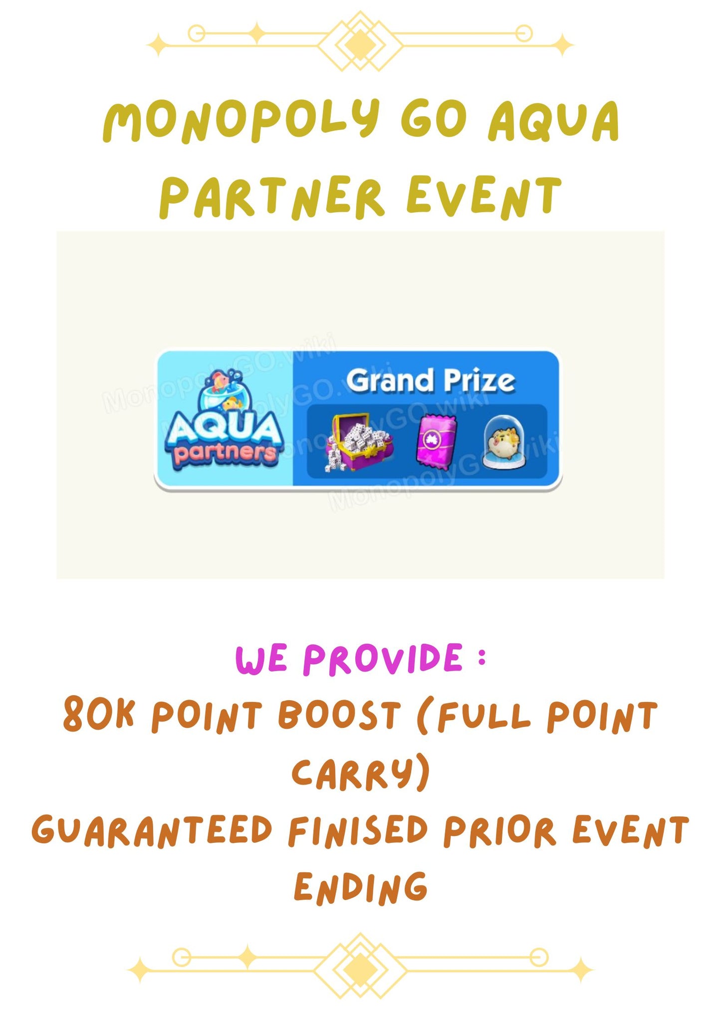 Monopoly Go AQUA Partners Event Slot